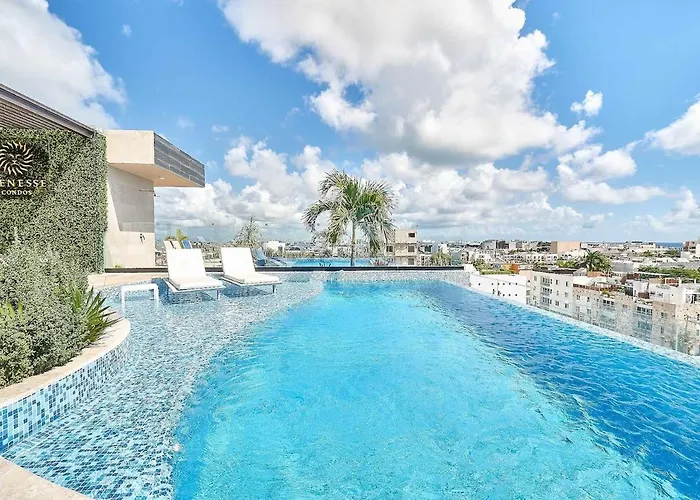 Apartament Coastal Escape W Rooftop Pool, Gym & Walk Playa del Carmen