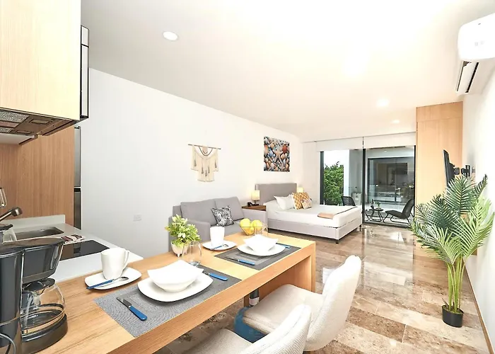 Apartament Coastal Escape W Rooftop Pool, Gym & Walk Playa del Carmen